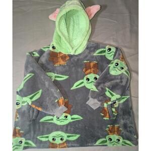 Star Wars Mandalorian Yoda Thick Hoodie Adult One Size Fits Most (pit-2-pit=30")